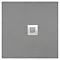 800 x 800mm Graphite Slate Effect Square Shower Tray  In Bathroom Large Image