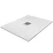 800 x 800mm White Slate Effect Square Shower Tray + Chrome Waste Large Image