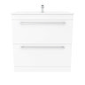 Nova 800mm Vanity Sink With Cabinet - Modern High Gloss White
