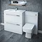 Nova Vanity Sink With Cabinet - 800mm Modern High Gloss White Feature Large Image