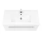 Nova 800mm Wall Hung Vanity Sink with Cabinet - Modern High Gloss White  Feature Large Image