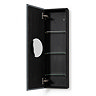 800mm Slimline Mirror Cabinet Dark Oak