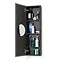 800mm Slimline Mirror Cabinet Dark Oak  Profile Large Image