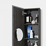 800mm Slimline Mirror Cabinet Dark Oak  Feature Large Image