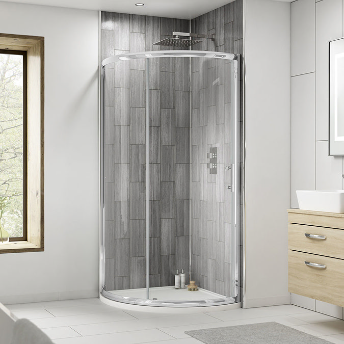 860 x 860mm Pacific Single Entry Quadrant & En-Suite Set  Profile Large Image