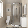 860 x 860mm Pacific Single Entry Quadrant & En-Suite Set Large Image
