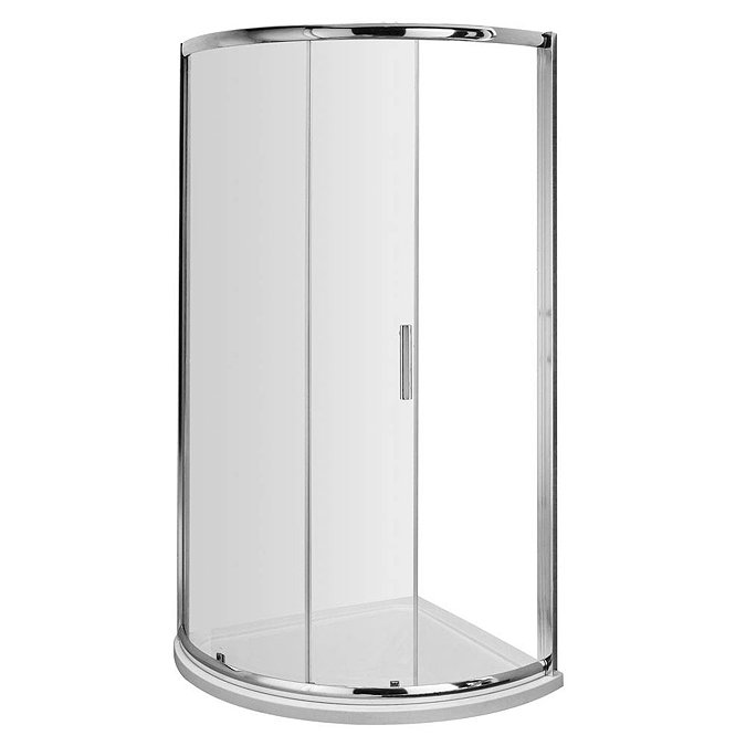 860 x 860mm Pacific Single Entry Quadrant Enclosure Inc. Shower Tray + Waste  Feature Large Image