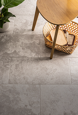 Photograph of stone effect tiles