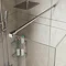 8mm Wetroom Screen + Chrome Retaining Arm  Profile Large Image