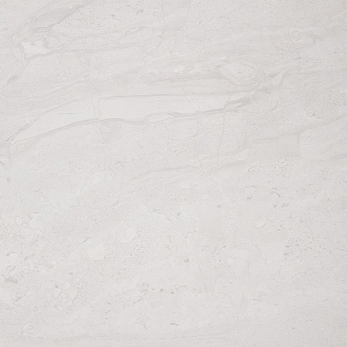 Moda Matt Marble Effect Light Grey Floor Tiles - 30 x 30cm Large Image