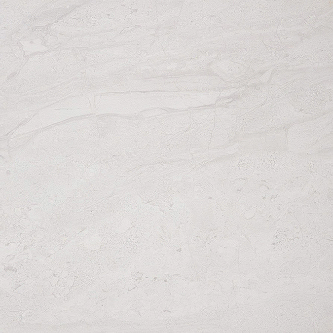 Moda Matt Marble Effect Light Grey Floor Tiles - 30 x 30cm Large Image