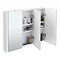 Turin 3-Door Mirror Cabinet (Minimalist White - 900mm Wide)  Profile Large Image