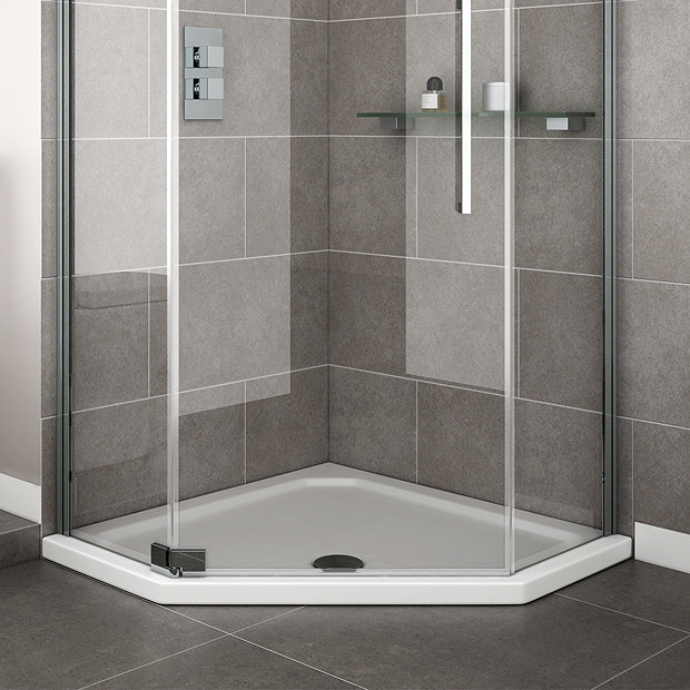 900 x 900 Diamond Shaped Shower Tray Victorian Plumbing UK