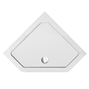 900 x 900 Diamond Shaped Shower Tray  Profile Large Image