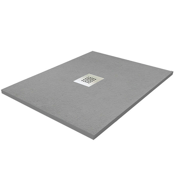 900 x 900mm Graphite Slate Effect Square Shower Tray Large Image