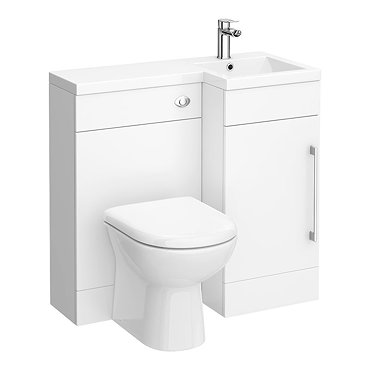 900mm Combination Bathroom Suite Unit + Round Toilet  Profile Large Image