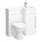 900mm Combination Bathroom Suite Unit + Round Toilet Large Image