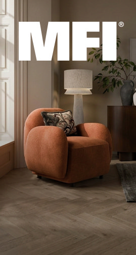 A promotional banner for the company MFI