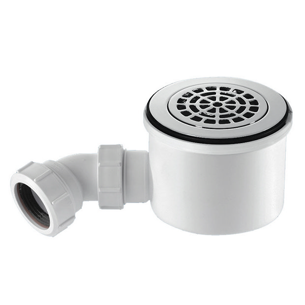 90mm Chrome Plated Brass Grid Fast Flow Easy Clean Shower Waste