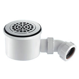 90mm Chrome Plated Brass Grid Fast Flow Easy Clean Shower Waste Medium Image