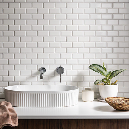 Chatsworth White Mini Metro Mosaic Tile Sheet