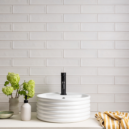 Dewsbury Rustic Matt White Wall Tiles