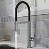 Abode Carbon Professional Kitchen Mixer Tap with Pull Out Spray - Chrome