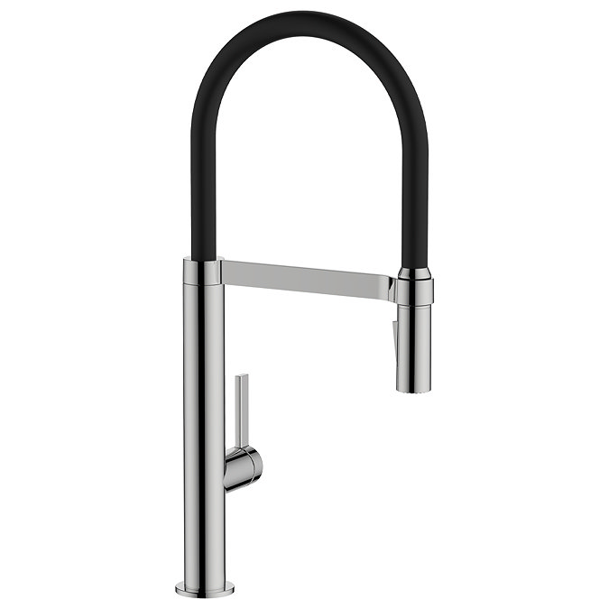 Abode Carbon Professional Kitchen Mixer Tap with Pull Out Spray - Chrome