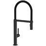 Abode Carbon Professional Kitchen Mixer Tap with Pull Out Spray - Matt Black