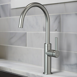 Abode Carbon Single Lever Kitchen Mixer Tap - Brushed Nickel