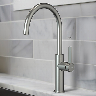 Abode Carbon Single Lever Kitchen Mixer Tap - Brushed Nickel