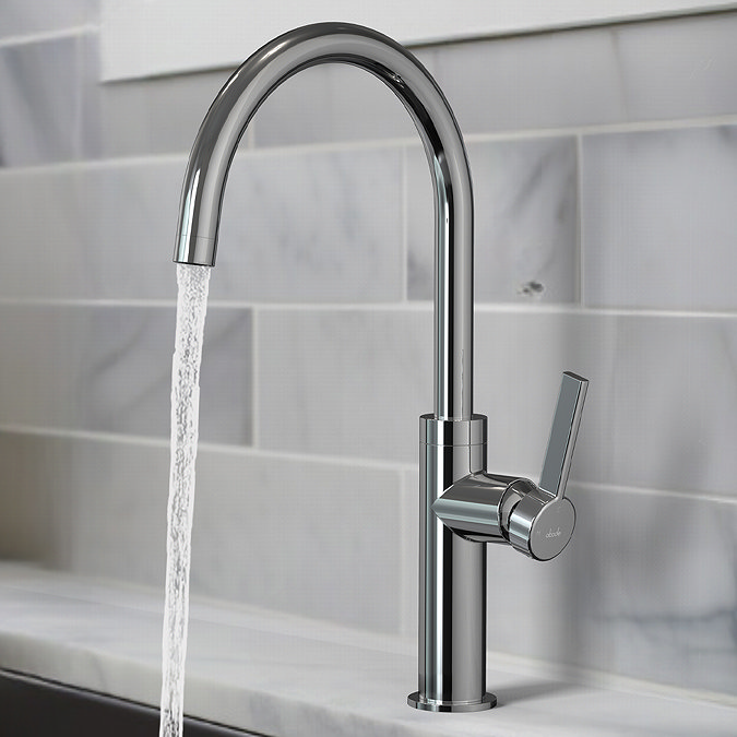Abode Carbon Single Lever Kitchen Mixer Tap - Chrome