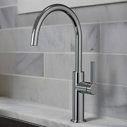 Abode Carbon Single Lever Kitchen Mixer Tap - Chrome