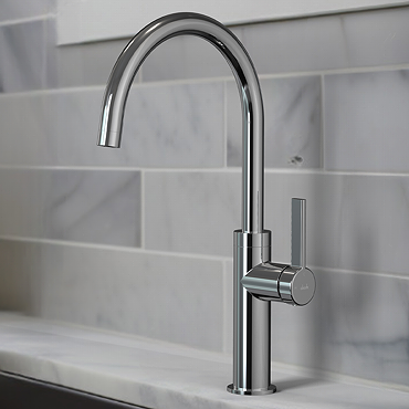 Abode Carbon Single Lever Kitchen Mixer Tap - Chrome