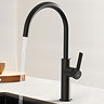 Abode Carbon Single Lever Kitchen Mixer Tap - Gunmetal