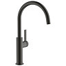 Abode Carbon Single Lever Kitchen Mixer Tap - Gunmetal