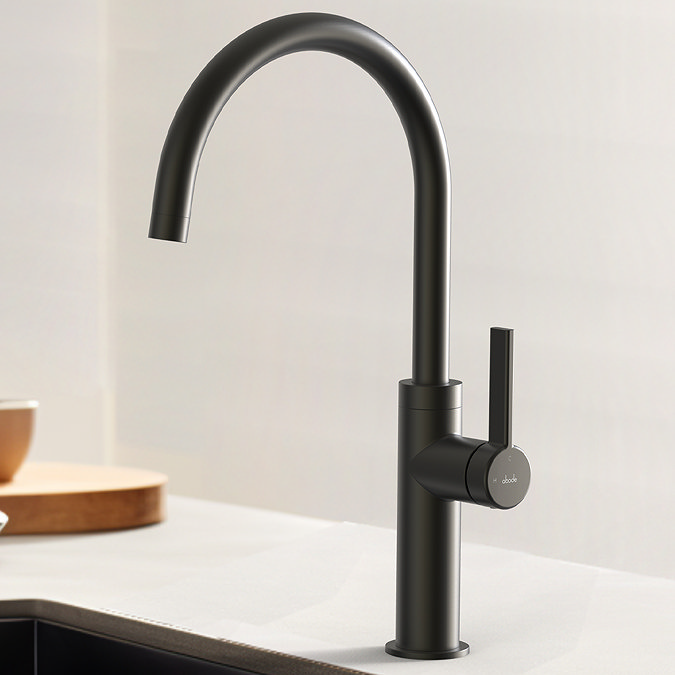 Abode Carbon Single Lever Kitchen Mixer Tap - Gunmetal