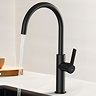 Abode Carbon Single Lever Kitchen Mixer Tap - Matt Black