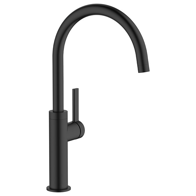 Abode Carbon Single Lever Kitchen Mixer Tap - Matt Black