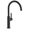 Abode Carbon Single Lever Kitchen Mixer Tap - Matt Black
