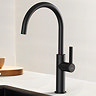 Abode Carbon Single Lever Kitchen Mixer Tap - Matt Black