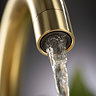 Abode Enstyle Dual Lever Kitchen Mixer Tap - Brushed Brass