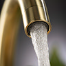 Abode Enstyle Dual Lever Kitchen Mixer Tap - Brushed Brass