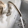Abode Enstyle Dual Lever Kitchen Mixer Tap - Brushed Nickel