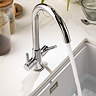 Abode Enstyle Dual Lever Kitchen Mixer Tap - Chrome