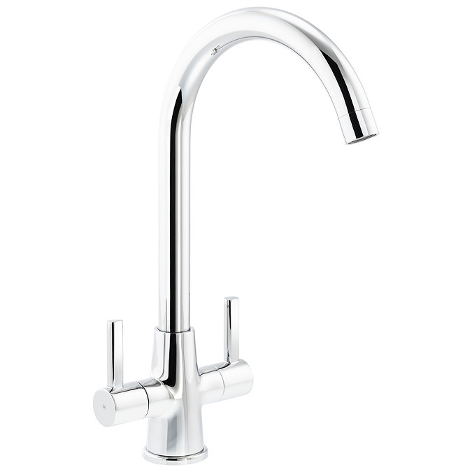 Abode Enstyle Dual Lever Kitchen Mixer Tap - Chrome