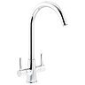 Abode Enstyle Dual Lever Kitchen Mixer Tap - Chrome