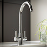 Abode Enstyle Dual Lever Kitchen Mixer Tap - Chrome