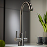 Abode Enstyle Dual Lever Kitchen Mixer Tap - Gunmetal