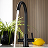Abode Enstyle Dual Lever Kitchen Mixer Tap - Matt Black